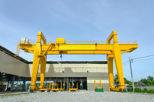 Gantry Crane on Construction Site
